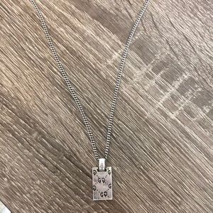 Gucci Ghost Pendant Necklace in Silver
